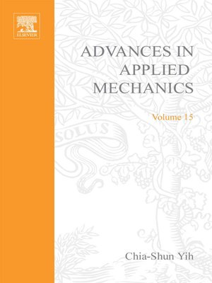 cover image of Advances in Applied Mechanics